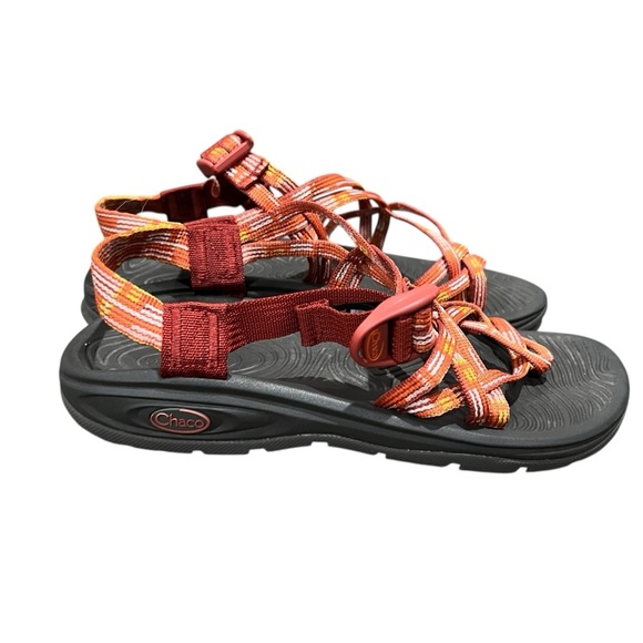 Chaco Women’s 9 Z/Cloud X2 Botanic Spicy Orange Outdoor Active Sandals - Picture 3 of 6